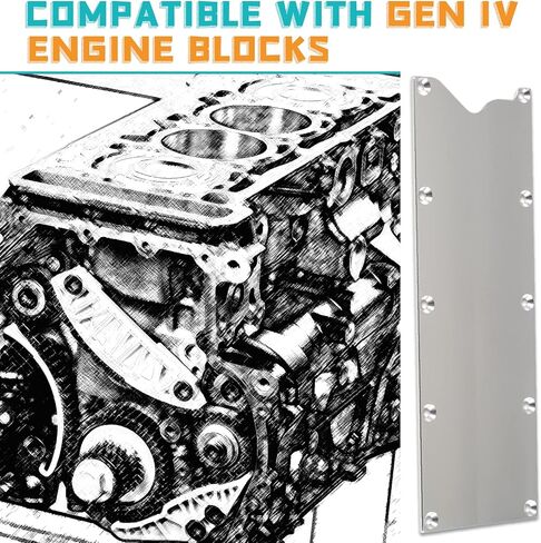 LS Gen 3 Valley Pan طوقا غطاء لوحة الألومنيوم الخام منخفض المستوى متوافق مع LSX LS1 LM7 LR4 LQ4 LS6 L59 LQ9 LM4 L33 in Saudi Arabia