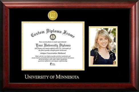 Campus Images NCAA unisex Gold Embossed Diploma Frame with 5 x7 Portrait in Saudi Arabia