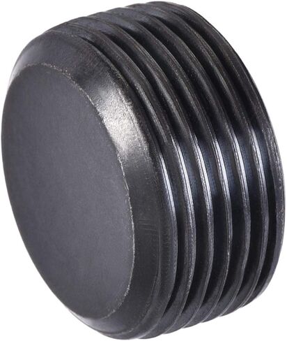uxcell الكربون الصلب الداخلي عرافة الموضوع مقبس الأنابيب، M24x1.5 ذكر الموضوع غطاء الأنابيب السوداء، لأنابيب الحديقة صمام الملف اللولبي الهوائي، 3 قطع in Saudi Arabia