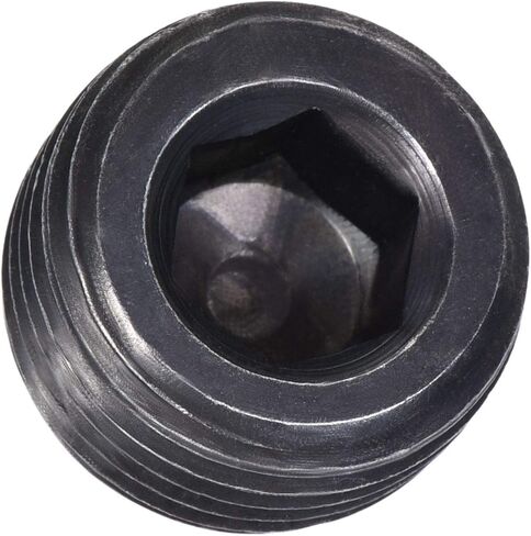uxcell الكربون الصلب الداخلي عرافة الموضوع مقبس الأنابيب، M24x1.5 ذكر الموضوع غطاء الأنابيب السوداء، لأنابيب الحديقة صمام الملف اللولبي الهوائي، 3 قطع in Saudi Arabia