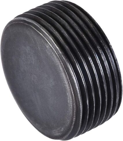 uxcell الكربون الصلب الداخلي عرافة الموضوع مقبس الأنابيب، M24x1.5 ذكر الموضوع غطاء الأنابيب السوداء، لأنابيب الحديقة صمام الملف اللولبي الهوائي، 3 قطع in Saudi Arabia