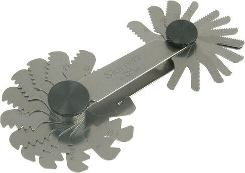 Starrett 6 Screw Pitch Gage With Locking Device, 4-42 Threads Per Inch, 30 Leaves in Saudi Arabia