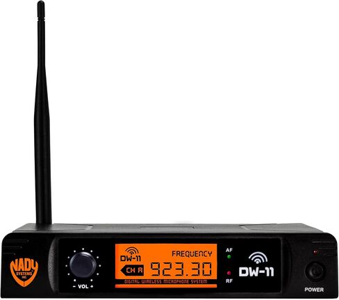 نظام الميكروفون اللاسلكي الرقمي Nady DW-11 - زمن وصول منخفض للغاية مع تعديل QPSK - مخرجات XLR و¼ بوصة - نطاق UHF - تردد ثابت in Kuwait