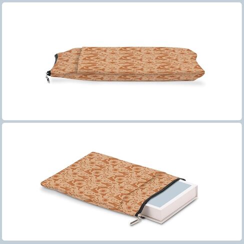 Retro Western Book Lovers Gifts Book Sleeve Book Pouch Book Protector with Zipper and Front Pocket Western Stuff Western Gifts for Women Girls Appreciation Birthday Book Accessories Book Club Gifts in Saudi Arabia