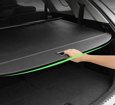 Kaungka Cargo Cover Compatible with 2007-2014 Chevrolet Suburban Cadillac Escalade ESV Retractable Trunk Shielding Shade Black (Only Fit for Power Rear Gate) in Saudi Arabia