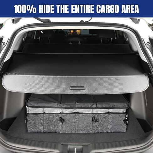 Cargo Cover for Honda CRV 2023 2024 Retractable Cargo Cover Honda CRV Carbon Fiber Texture Cargo Cover Fit for Honda CRV 2023 2024 |Protect Your Cargo| |Protect Privacy| in Kuwait