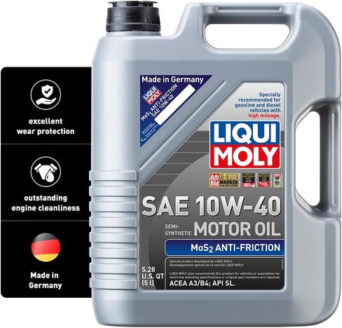 ليكوي مولي MoS2 مضاد للاحتكاك SAE 10W-40 | 5 لتر | زيت محرك اصطناعي جزئي | رمز المنتج: 2043 in Saudi Arabia