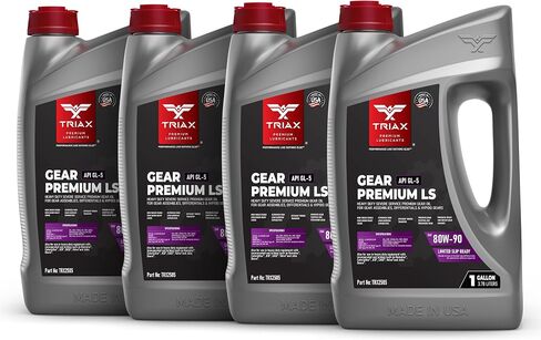 Triax Gear Premium LS 80W-90، GL-5 محدود الانزلاق، ناقل حركة يدوي، أنظمة تروس Hypoid، تروس تفاضلية، معتمد من الناتو العسكري، أوسع نطاق لمواصفات OEM (1 جالون) in Saudi Arabia