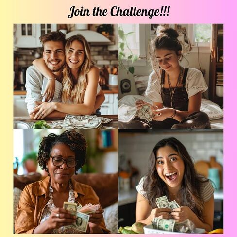 100 Envelopes Money Saving Challenge - Money Saving Binder - Savings Challenges Book with Envelopes - 100 Envelope Challenge Binder - Savings Binder - Envelope Savings Challenge Book (Silver) in Saudi Arabia