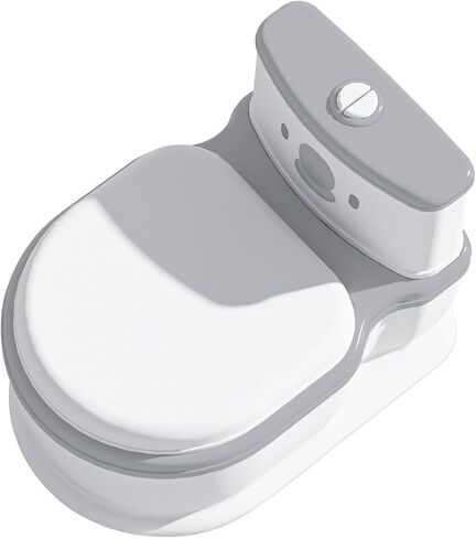 مرحاض تدريب الأطفال على استخدام المرحاض للأطفال الصغار من UNCLE WU - يشتمل على مقعد قابل للفصل وأصوات تشجيع، ونونية للأطفال، ومقعد مرحاض للأعمار من 18 شهرًا فما فوق (رمادي أبيض) in Kuwait