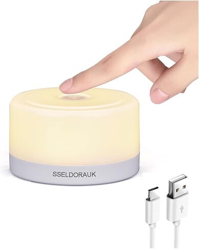 Touch Night Lights for Kids with Dimming Function, Rechargeable Baby Nursery Night Light, Dimmable Bedside Lamp for Breastfeeding and Sleep (Warm White, 1Pack) in Kuwait