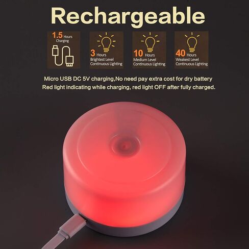 Touch Night Lights for Kids with Dimming Function, Rechargeable Baby Nursery Night Light, Dimmable Bedside Lamp for Breastfeeding and Sleep (Warm White, 1Pack) in Kuwait