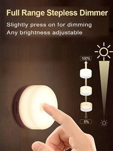 Touch Night Lights for Kids with Dimming Function, Rechargeable Baby Nursery Night Light, Dimmable Bedside Lamp for Breastfeeding and Sleep (Warm White, 1Pack) in Kuwait