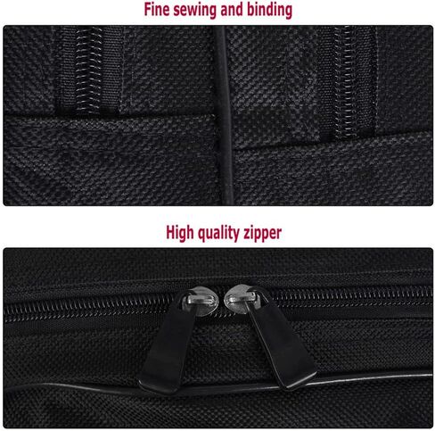 Fishing Rod Case 2 Layers Fishing Rod Bag Portable Folding Fishing Rod Carrier Case Fishing Reel Tackle Storage 80cm/32 inches in Saudi Arabia