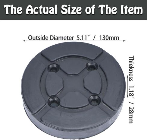 4 قطع من وسادات الذراع المطاطية المستديرة للسيارة، ملحقات رفع السيارة شديدة التحمل، وسادات ذراع رفع لرافعة الشاحنات الأوتوماتيكية، وسادة رافعة أرضية، وسادة رافعة مطاطية (130 × 28 مم) in Kuwait