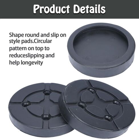 4 قطع من وسادات الذراع المطاطية المستديرة للسيارة، ملحقات رفع السيارة شديدة التحمل، وسادات ذراع رفع لرافعة الشاحنات الأوتوماتيكية، وسادة رافعة أرضية، وسادة رافعة مطاطية (130 × 28 مم) in Kuwait