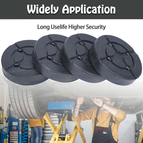 4 قطع من وسادات الذراع المطاطية المستديرة للسيارة، ملحقات رفع السيارة شديدة التحمل، وسادات ذراع رفع لرافعة الشاحنات الأوتوماتيكية، وسادة رافعة أرضية، وسادة رافعة مطاطية (130 × 28 مم) in Kuwait