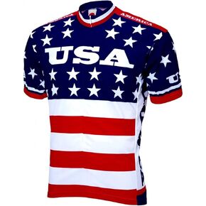 تيشيرت Team USA 1979 Retro لركوب الدراجات للرجال أحمر/أبيض/أزرق مقاس XL in Kuwait