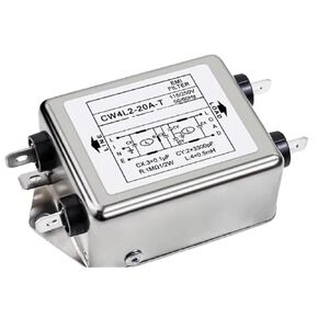 CW4L2-20A-T Anti-Interference AC 220V Power Filter EMI Circuit Purifier CW4L2 in Kuwait