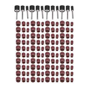 aqxreight 132pcs Sanding Bands Durable Aluminum Alloy Drum Sander Tool for Woodworking Metal Polishing and of Curved and Fiber Process to Be Used Inner to Can Outer Sanding BandsDrill in Saudi Arabia