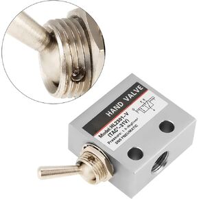 Dioche HL2301 صمام ميكانيكي هوائي 3 مواضع 2 منفذ تبديل للتحكم في تدفق الهواء، صمام يعمل يدويًا للاستخدام الصناعي والمنزلي in Kuwait