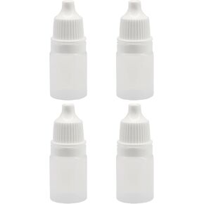 4 عبوات من زجاجات قطارة العين، زجاجات ضغط بلاستيكية فارغة سعة 5 مل للزيوت العطرية والأدوية السائلة، حاويات مقاومة للتسرب مناسبة للسفر مع أطراف قطارة دقيقة، للعناية الشخصية والعناية الشخصية in Saudi Arabia