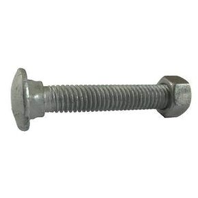 1/4"-20 x 7 (50 Pack) Galvanized Carriage Bolt Kit Grade 307A, Includes 1/4"-20 Hex Nuts (50 pcs), Hot Dip Galvanized for Exterior Use by Fastener Depot in Kuwait