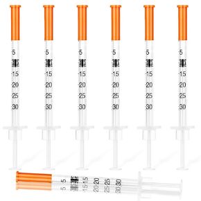0.3ml Syringe with Cap,31 G 5/16Inch 8mm Lab Supplies for Liquids,Individually Wrapped 100 Pack in Kuwait