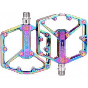 Bicycle Pedals Ultralight Aluminum Alloy Sealed Bearings Colorful Non-Slip Platform for Mountain Road and Commuter Bikes in Kuwait