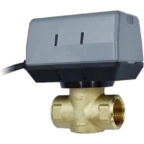 1/2 '' 3/4 '' 1 '' صمام كروي نحاسي بمحرك AC220V (1/2 ") in Kuwait