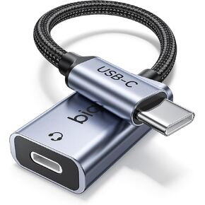 محول صوت USB C إلى Lightning، محول سماعة رأس USB من النوع C ذكر إلى Lightning أنثى، متوافق مع iPhone 16/15 Full Series وiPad Pro وiPad Air 6/5/4 وMacBook in Kuwait