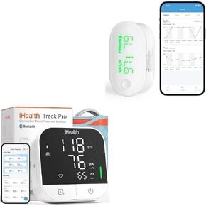 جهاز قياس ضغط الدم iHealth Track Pro من أعلى الذراع ومقياس التأكسج اللاسلكي in Kuwait