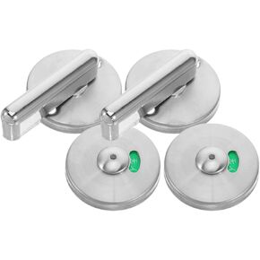 PartyKindom 2pcs 304 Stainless Steel Bathroom Indicator Privacy Lock Round Handle Vacant Occupied Sign for Public Toilet and Restroom Partition Doors in Saudi Arabia