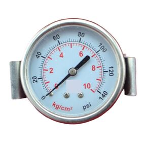 1pc Y60-ZV 2.5" 60mm 140psi Pressure Gauge,10kg/cm2 Manometer,PT1/4(inch Thread) Back Thread with U-clamp(0-15kg 210psi) in Saudi Arabia