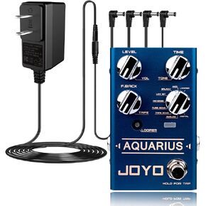 JOYO R-07 Aquarius Digital Delay Pedal Bundle with DC 9V Pedal Power Supply (800mA -1A) AC Adapter in Saudi Arabia