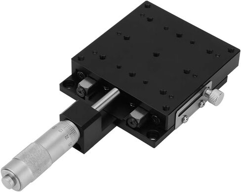 JTLB X Linear Stages Manual X Axis Linear Stage Axis Sliding Table 80 80mm Micrometer Fine Tuning Cross Roller Stage with Guide for Positioni in Kuwait