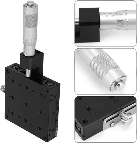 JTLB X Linear Stages Manual X Axis Linear Stage Axis Sliding Table 80 80mm Micrometer Fine Tuning Cross Roller Stage with Guide for Positioni in Kuwait