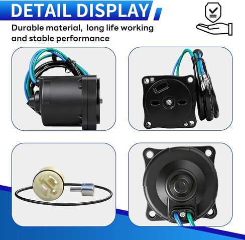 38100-93J04 38100-93J13 Upgraded Trim Tilt Motor Compatible with Suzuki Outboard DF200 DF225 DF250 2004-2010, DF300 2007-2010 and more, for Honda BF175, BF200 2002-2014 36120-ZY3-013 36120-ZY3-023 in Kuwait