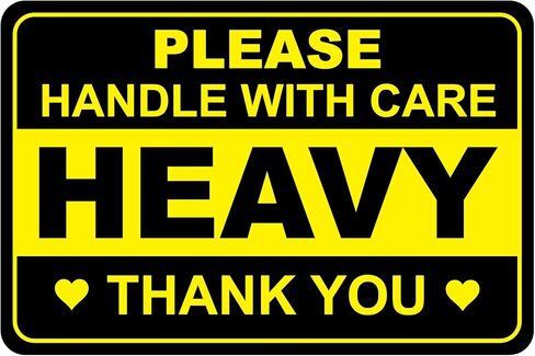 2x3 Heavy Warning Stickers for Shipping Mailing Cartons 200 Stickers in Kuwait