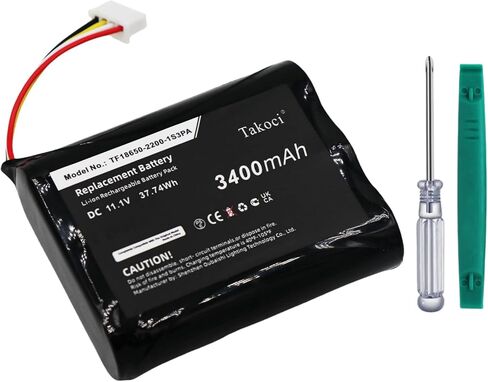 بطارية بديلة بقدرة 3400 مللي أمبير في الساعة Stockwell I متوافقة مع مكبر صوت بلوتوث TF18650-2200-1S3PA 11.1 فولت in Kuwait