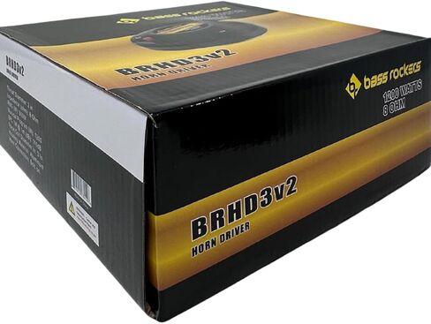 Bass Rockers BRHD3v2 Bolt-On Horn Compression Driver - 2" Throat, 3" Voice Coil, 8 Ohm, 600W RMS / 1200W Program, 110dB Sensitivity, Aluminum Housing Pro Car Audio & PA Horn Driver (2 Pack) in Kuwait
