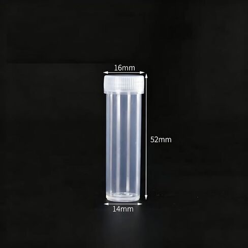 50 Pack 7ml Plastic Sample Bottles, Clear Mini Vials with Lids, Small Leak-Proof Travel Containers for Essential Oils, Cosmetic Samples, Lab Specimens & Beads in Kuwait