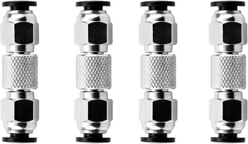 4PCS Upgraded PTFE Tube Connector for Bambu Lab X1/X1C/X1E/P1P/P1S 3D Printer - Filament Connector Bowden Tube Connector PTFE Coupler with Storage Case, Reduce Extruder Error & Printing Resistance in Kuwait