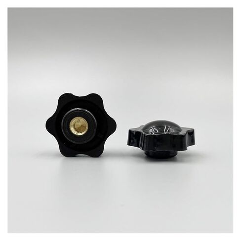 Hand TighteThumb Nut,Knob Thumb Nut Handle Thread Star Mechanical Black Thumb Nuts Clamping Knob Manual(Blind End,M6 32 5pcs) in Kuwait