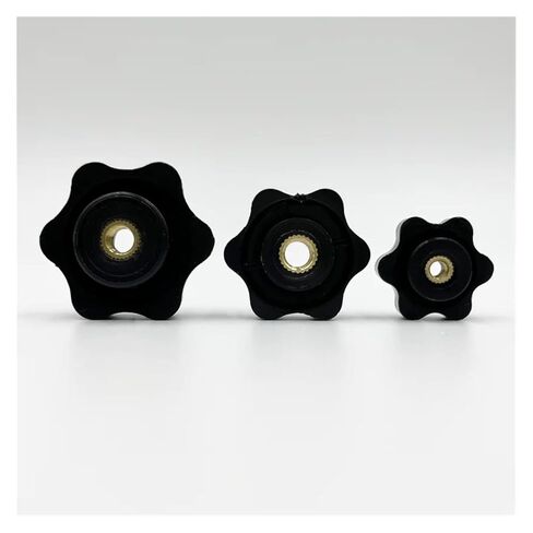 Hand TighteThumb Nut,Knob Thumb Nut Handle Thread Star Mechanical Black Thumb Nuts Clamping Knob Manual(Blind End,M6 32 5pcs) in Kuwait