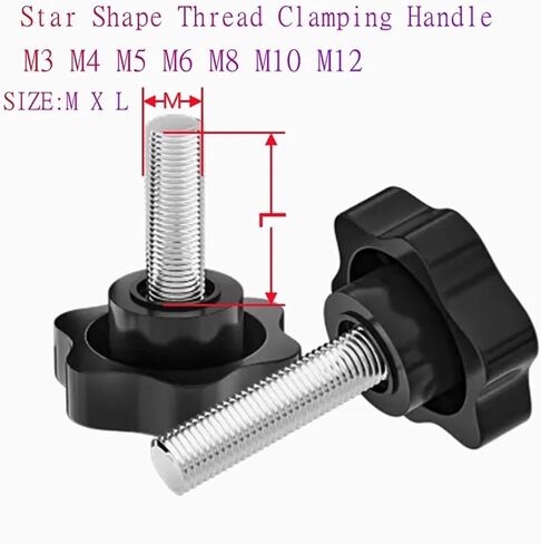 Hand TighteThumb Nut,Knob Thumb Nut Star Plum Bakelite Hand Tighten Thumb Screw Knob Tightening Screw Bolts in Saudi Arabia