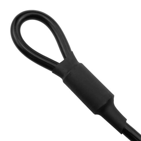 Heavy Duty Ring End Cable Braid Cable with Double Ring End for Outdoor Travel Home Suspension Transport Thickness 5 mm Length 11.8 Inches Pull 200 lb 2PCS in Kuwait