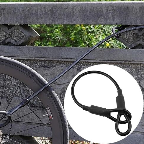 Heavy Duty Ring End Cable Braid Cable with Double Ring End for Outdoor Travel Home Suspension Transport Thickness 5 mm Length 11.8 Inches Pull 200 lb 2PCS in Kuwait