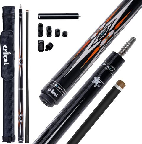 CRICAL Carbon Fiber Pool Cue Stick, Professional Low Deflection Pool Cue with Pro Taper Shaft, 12.5mm Tip, Tournament Level Billiard Cue in Kuwait