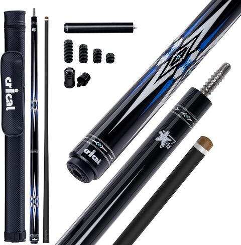 CRICAL Carbon Fiber Pool Cue Stick, Professional Low Deflection Pool Cue with Pro Taper Shaft, 12.5mm Tip, Tournament Level Billiard Cue in Kuwait